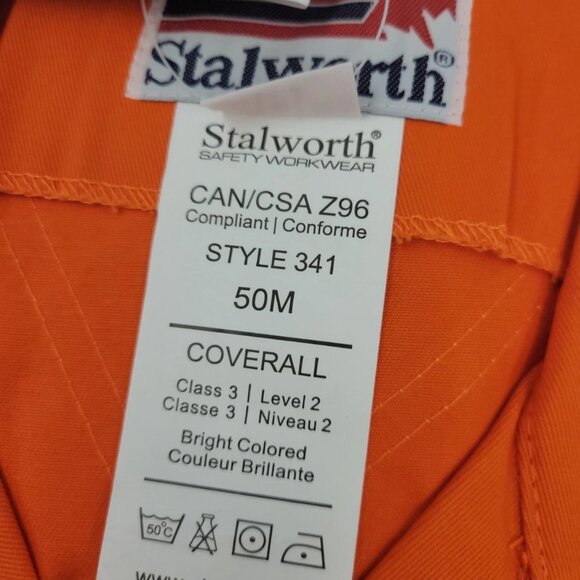 (76174-1 D) Stalworth Work Coveralls - Size 50M - Picture 3 of 4